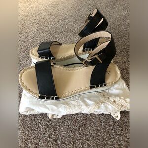Abound Black Ankle Strap Sandals
